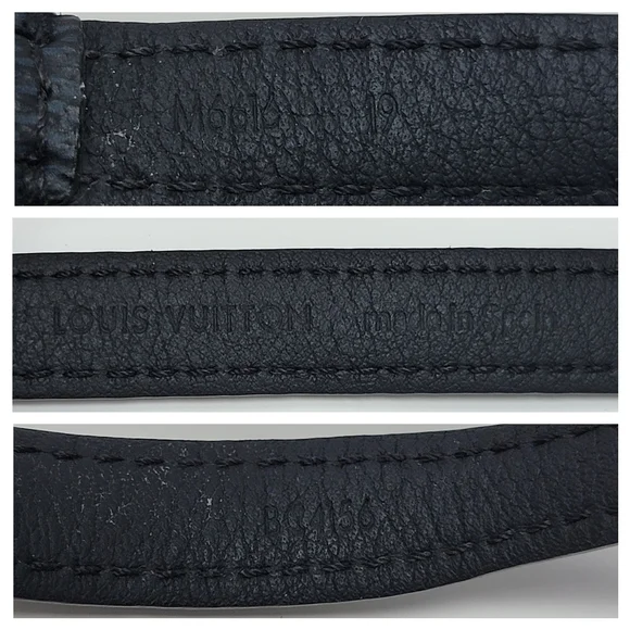 LOUIS VUITTON Damier Graphite Sign It Bracelet Sz 7.25 (19)
